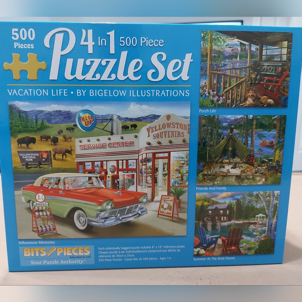 4 pack 500 piece puzzles